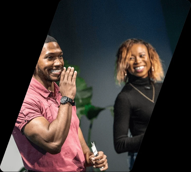 Members of the /dev/color community at an event